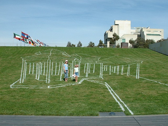 love is blind 
line marking paint
Reconciliation Place
Canberra
