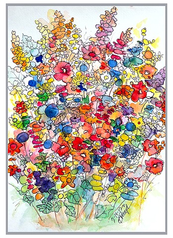 "Love Bouquet"
card stock or wildflower seed paper