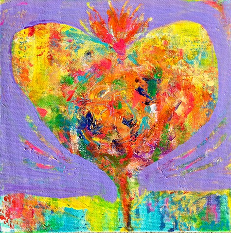 Love Celebration (inspired by artist Robert Burridge - make a heart out of the mess;)