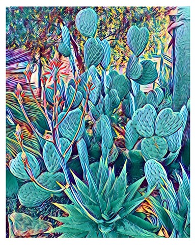 "Heart Cacti"
card stock or wildflower seed paper