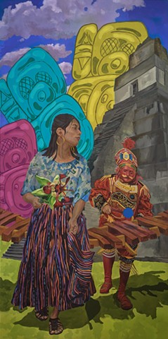 CEDC Dance Mural: Guatemala and Mayan
