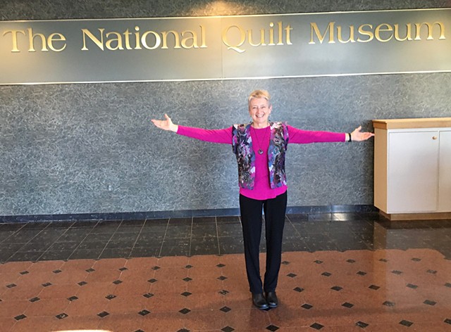 Pat Kroth at National Quilt Museum Solo Exhibit