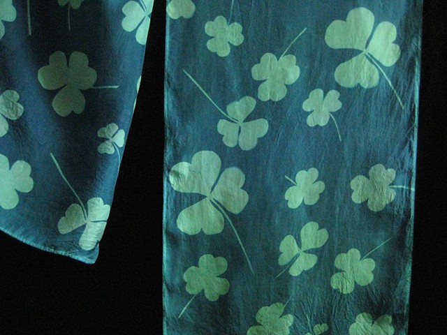 Hand-dyed Sun-Printed Silk