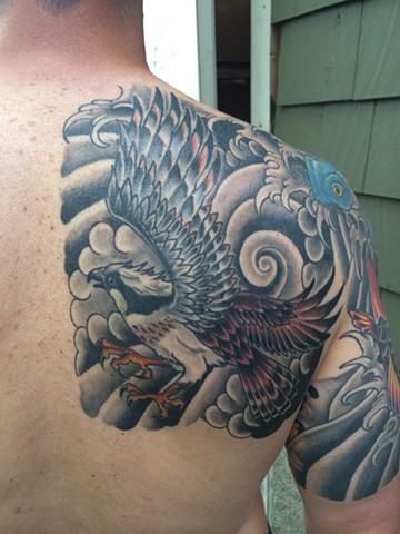 healed osprey tattoo