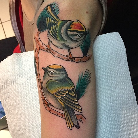 two birds tattoo