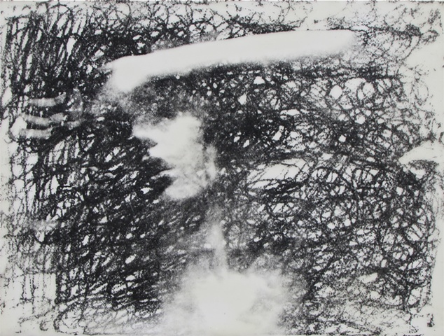 susan skrzycki, black and white, encaustic, woman, figure, noir, art, picture