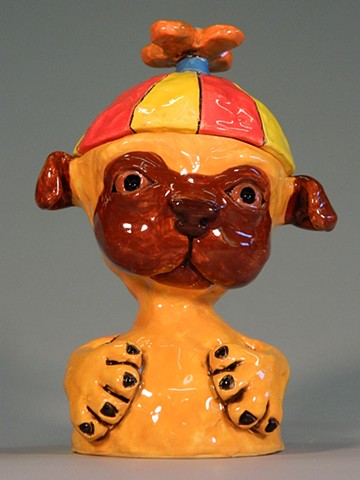 Beanie Pug Lidded Jar