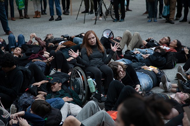 Oct 7th - Launch of the International Rebellion - Youth Climate Strikers Die-in