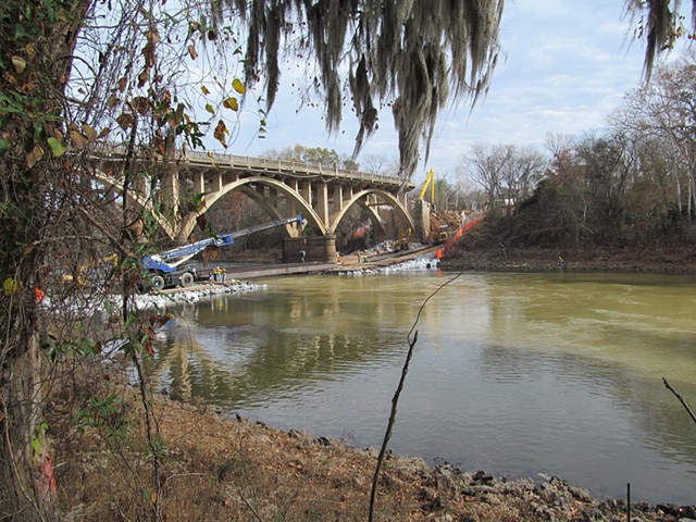 View from western bank, downstream.