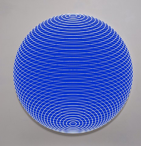 Blue Translucent Rotational Orb 