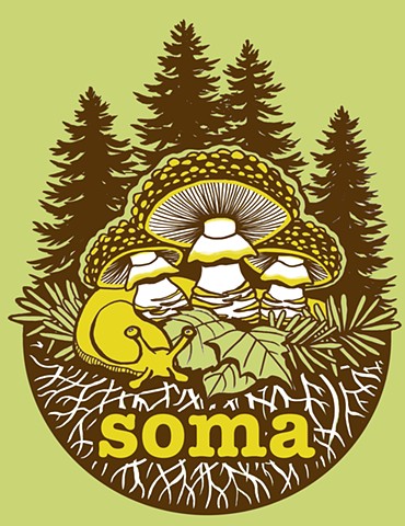 Sonoma County Mycological Association camp t-shirt 2017