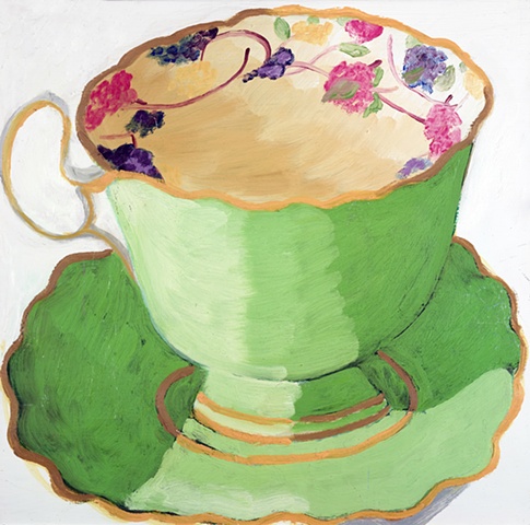 Apple Green Teacup