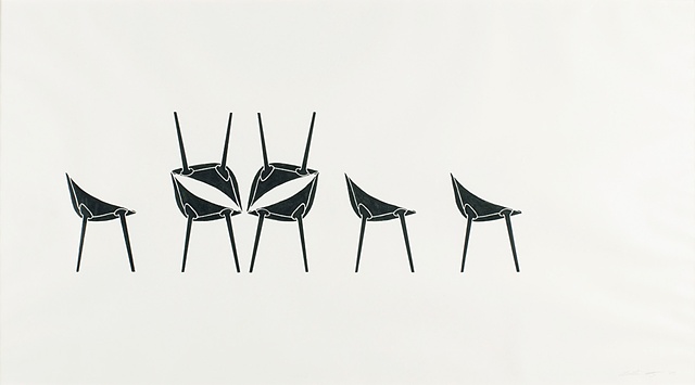 UNTITLED (DEMONIC INTERVENTION WITH CHAIRS) 