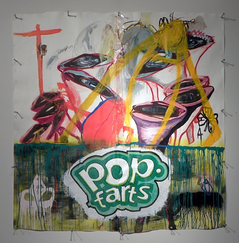 Pop Farts 2D (Installation View)