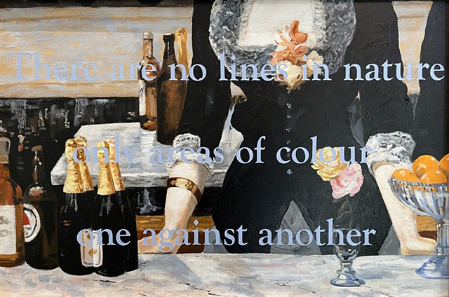 There are no lines in nature: After Manet