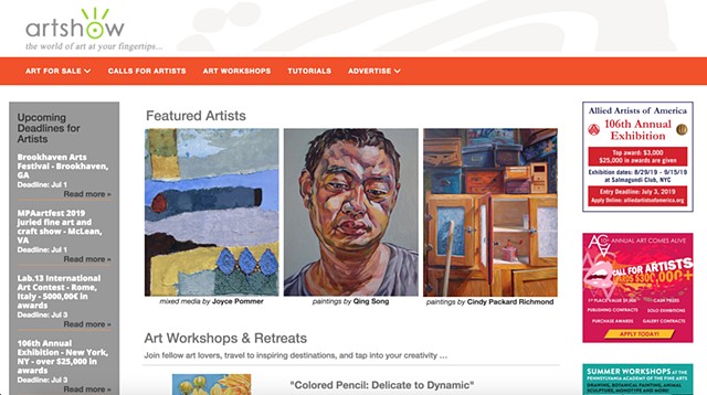 My painting is featured on Artshow.com's homepage for the month of July