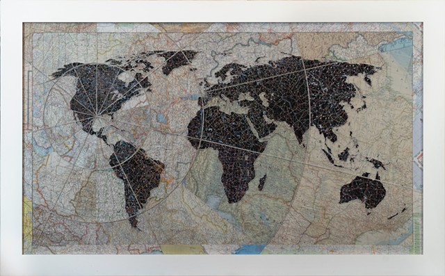 Untitled (World Map, Houston Nexus, 2019)