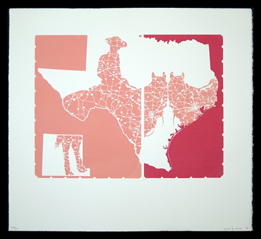 Texas: Double Cowboy (Pink)