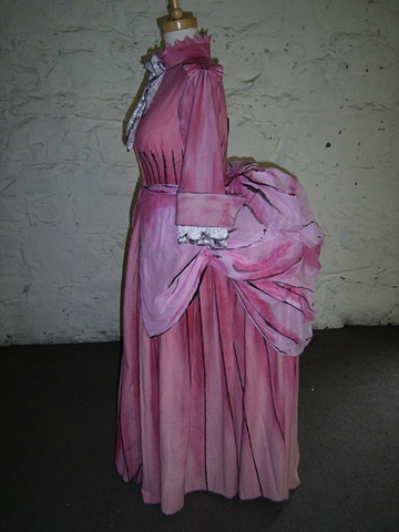 Dream Masons 3. Wife's Hand Painted Bustle Dress