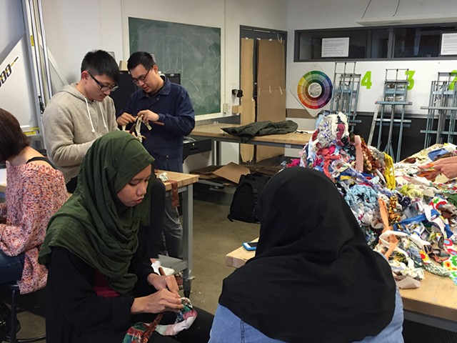 Crochet Jam, University of San Francisco's Artist as Citizen | Artist in the Community Program