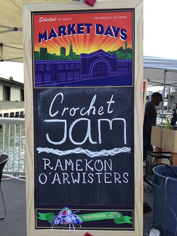 Crochet Jam at Exploratorium San Francisco, 17 August 2013