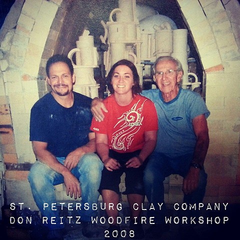 John Balistreri & Don Reitz Woodfire Workshop. 
St. Petersburg, Florida.