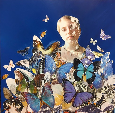 Portrait with Butterflies