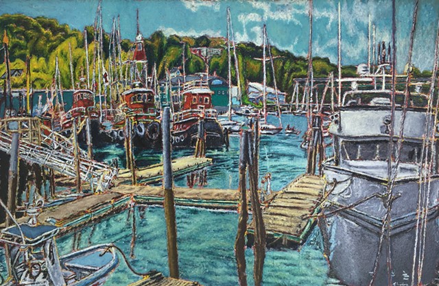 Jeff Loxterkamp, Belfast fleet, The Turtle Gallery, Deer Isle, Maine, artist, art, paitings, Stonington, Blue Hill, Bar Harbor