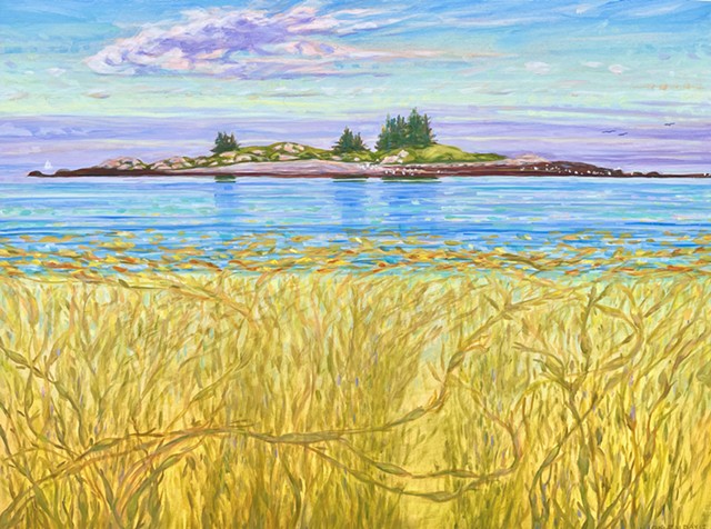 Galen Davis, Fiddlehead and seaweed, Maine, woman artist