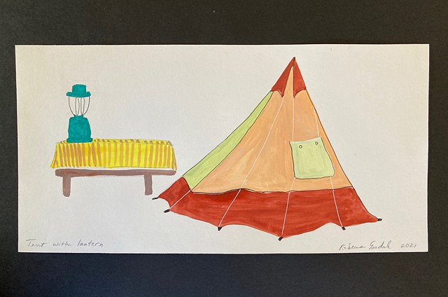 Rebecca Goodale, tent, Future tents series, Maine artist, Woman artist, Deer Isle, Maine