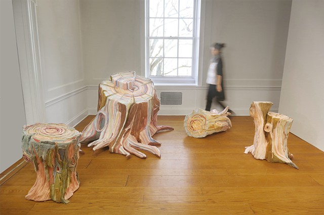 Nature Made Flesh, Installation View at Wave Hill Garden, Bronx, NY