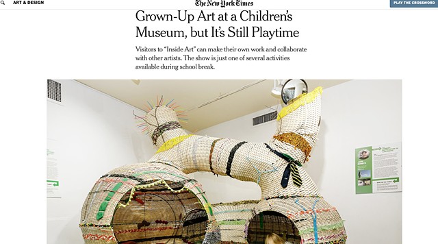 "Grown-Up Art at the Children's Museum, but It's Still Playtime", The New York Times