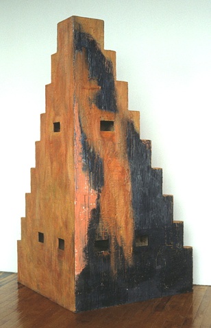 encaustic on wood