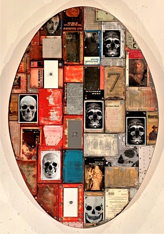 Assemblage collage bricolage bookart Canadian+art Alpha+Gallery Rauschenberg Schwitters
