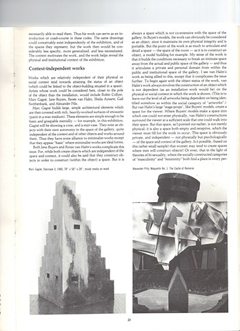 Article, The Interpretation of Architecture catalogue 