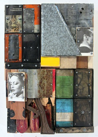 book art Marc Gagne art mixed media encaustic assemblage recycling