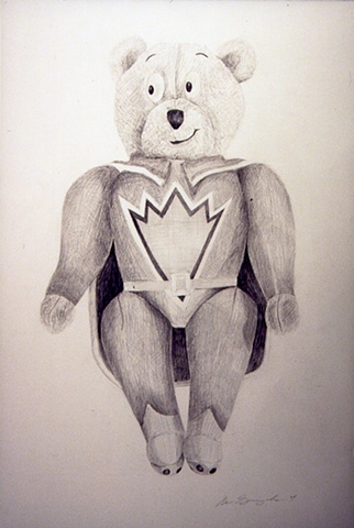 Graphite drawing of Teddy Bear