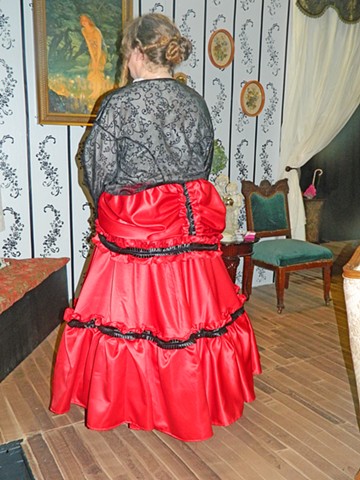 Elizabeth Graham Red Dress--back