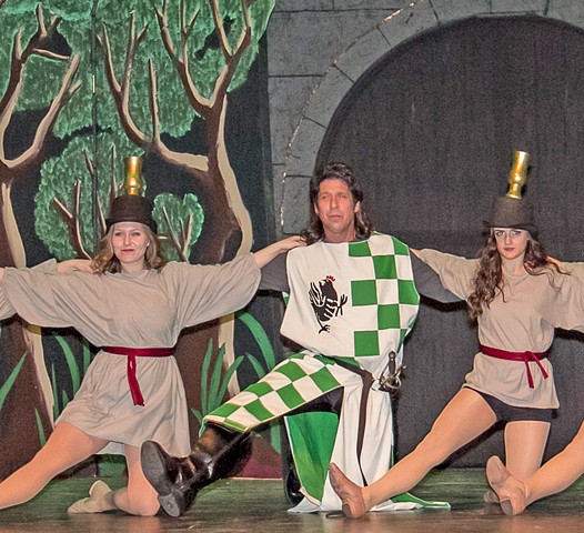 Sir Robin and two Laker Girls (You Won't Succeed on Broadway)