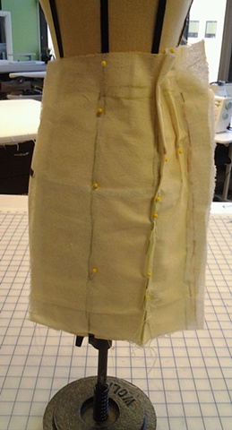 1950's dress draping