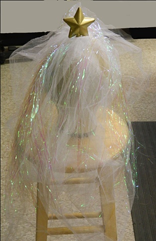 Christmas Eve's wedding veil