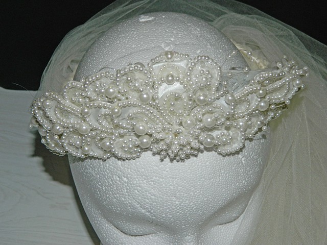 Spamalot----Detail of the Lady of the Lake Wedding hat