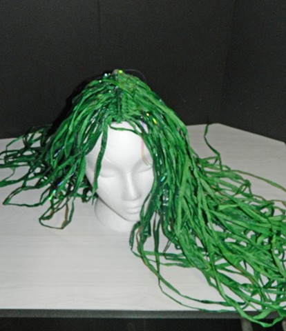 Spamalot----Swamp Fascinator for the Laker Girls.