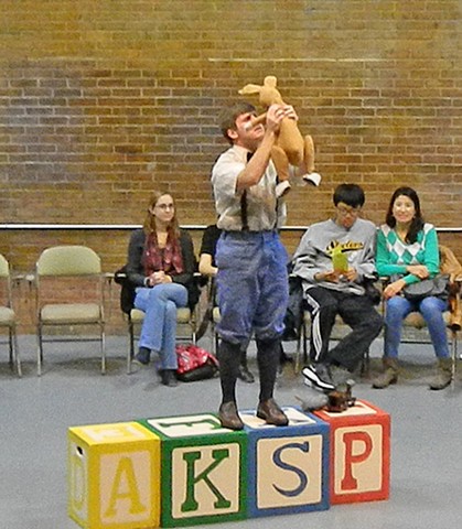 Boy and Stuffed Rabbit