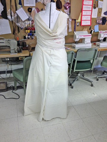 Norma Desmond Dress Drape---back