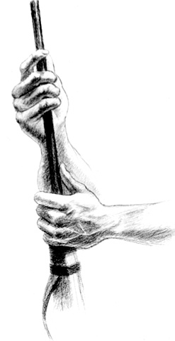 ed pollick, edward pollick, pollick art, pollick drawing, pollick painting, pollock, hands, drawing of hands, hands artwork, hands clipart, hands illustration, holding a gun, pollick artwork, pollick artist, las vegas, vegas artists, best vegas artists, o