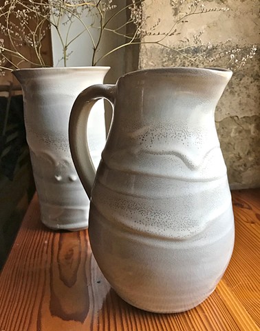 stoneware, pitcher, by Carol Naughton Ceramics, 