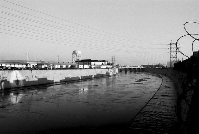 LA River, View of the City of Vernon
