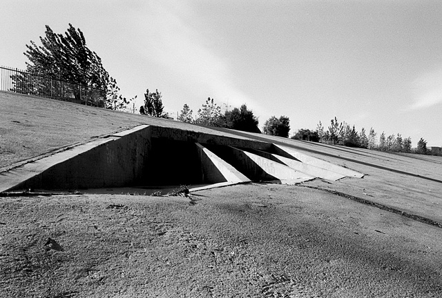 LA River, Drain, Near Griffith Park, 1997
