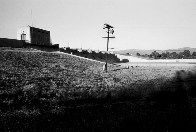 LA River, Telephone Pole, Sepulveda Dam View, 1998